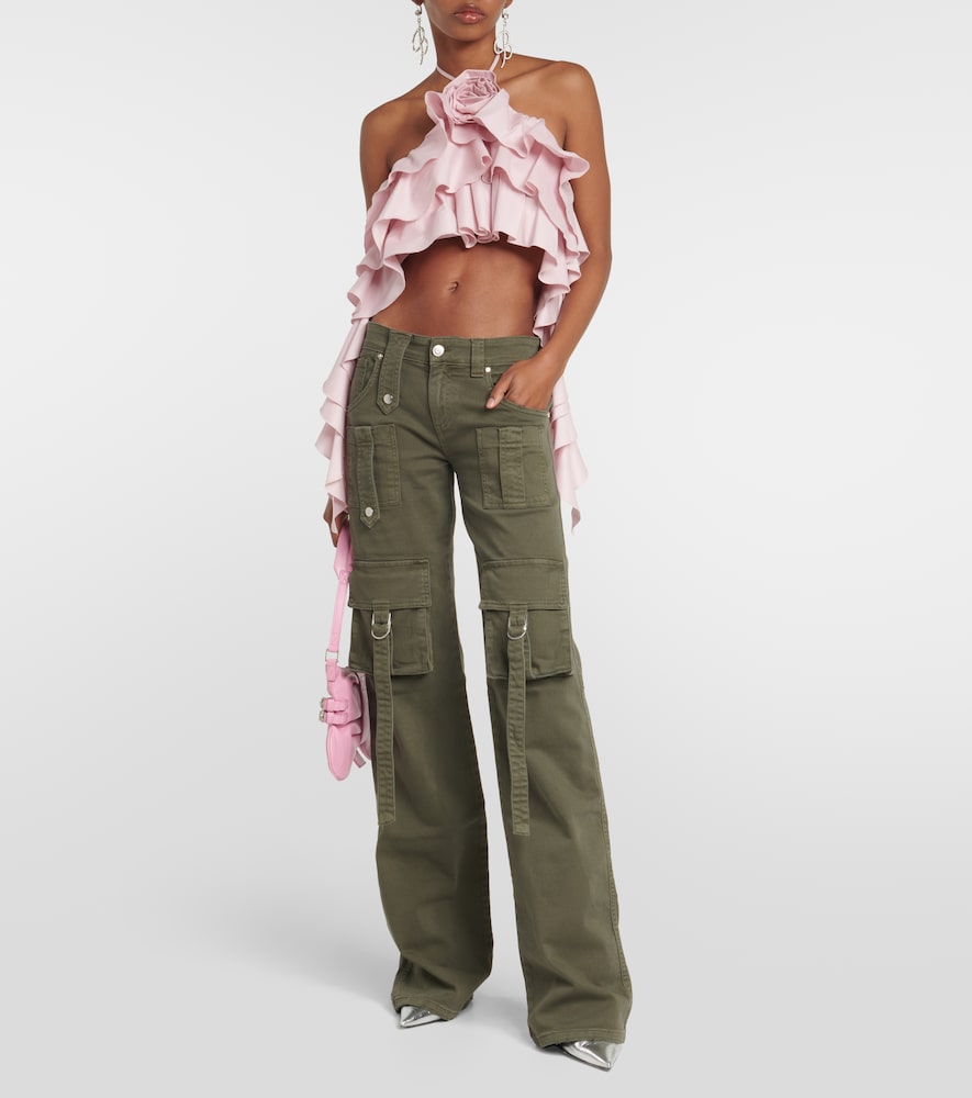  Blumarine Blumarine Low-rise-cargohose Aus Denim 