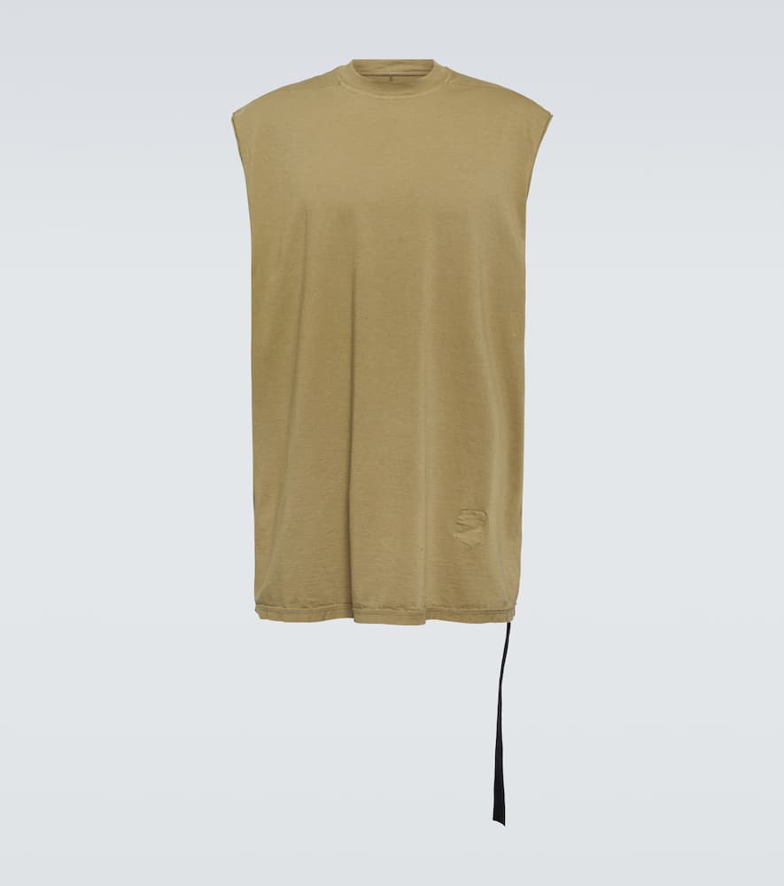Rick Owens Drkshdw Tarp Cotton Jersey T-shirt In Green