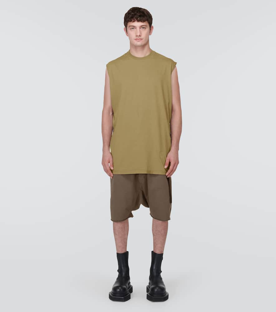 Rick Owens Drkshdw Tarp Cotton Jersey T-shirt In Green