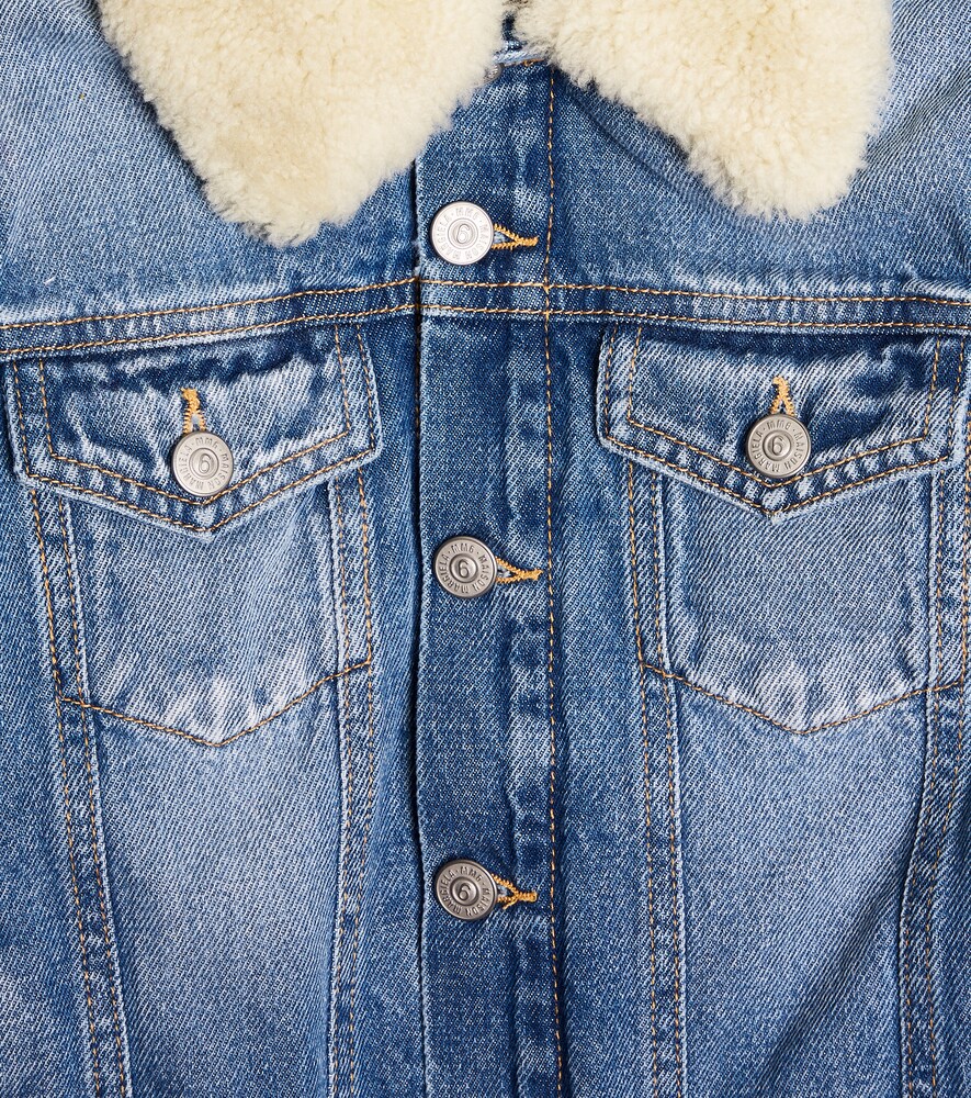  Mm6 Maison Margiela Kids Mm6 Maison Margiela Kids Jeansjacke Mit Shearling 