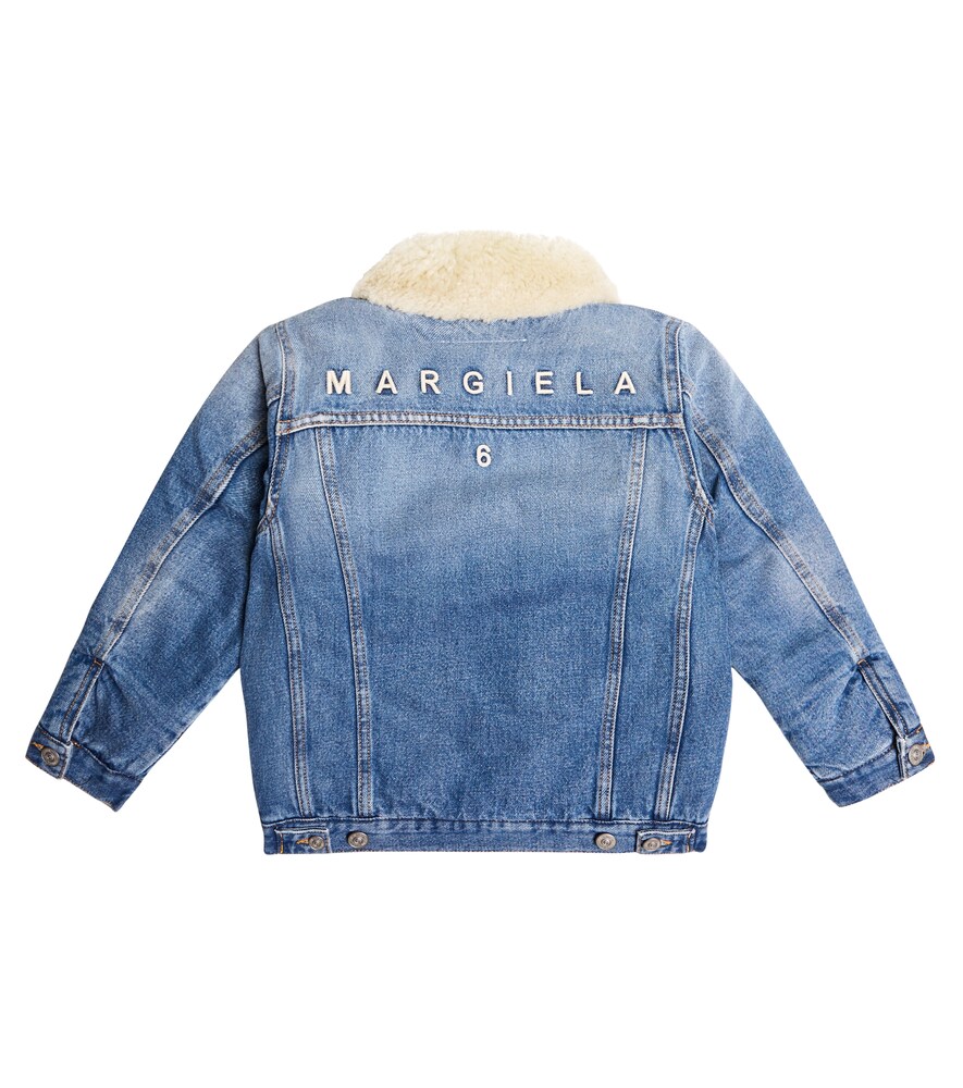  Mm6 Maison Margiela Kids Mm6 Maison Margiela Kids Jeansjacke Mit Shearling 