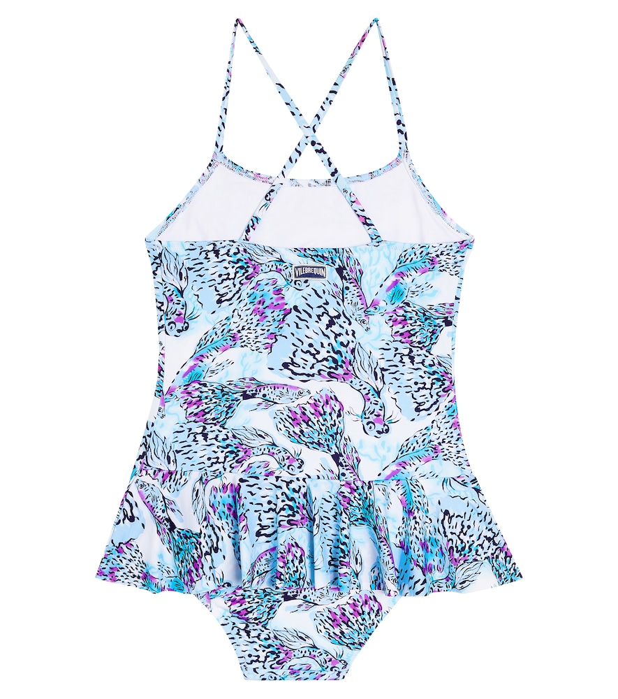  Vilebrequin Kids Vilebrequin Kids Grilly Ruffle-trimmed Swimsuit 
