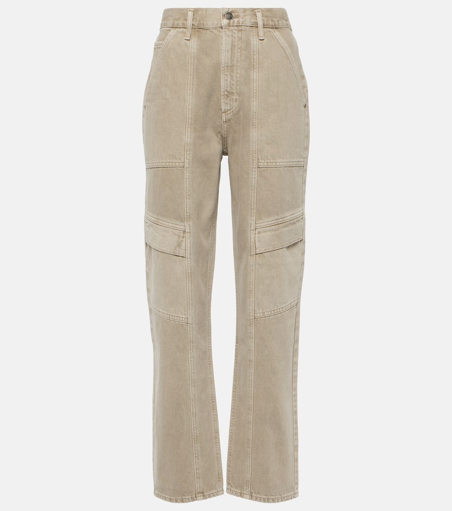Agolde Cooper High-rise Cargo Jeans In Grey