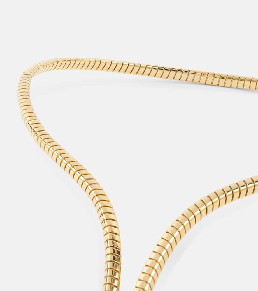 Marina B Trisolina 18kt Gold Necklace With Diamonds In Gold