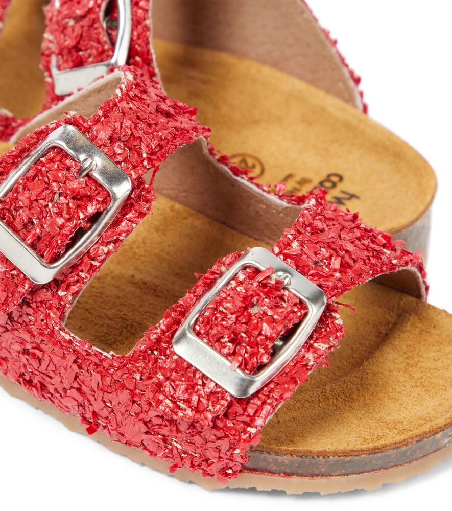 Shop Pèpè Fuffy Sandals In Red