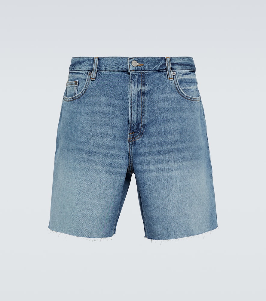 Shop Frame Vintage Denim Shorts In Blue