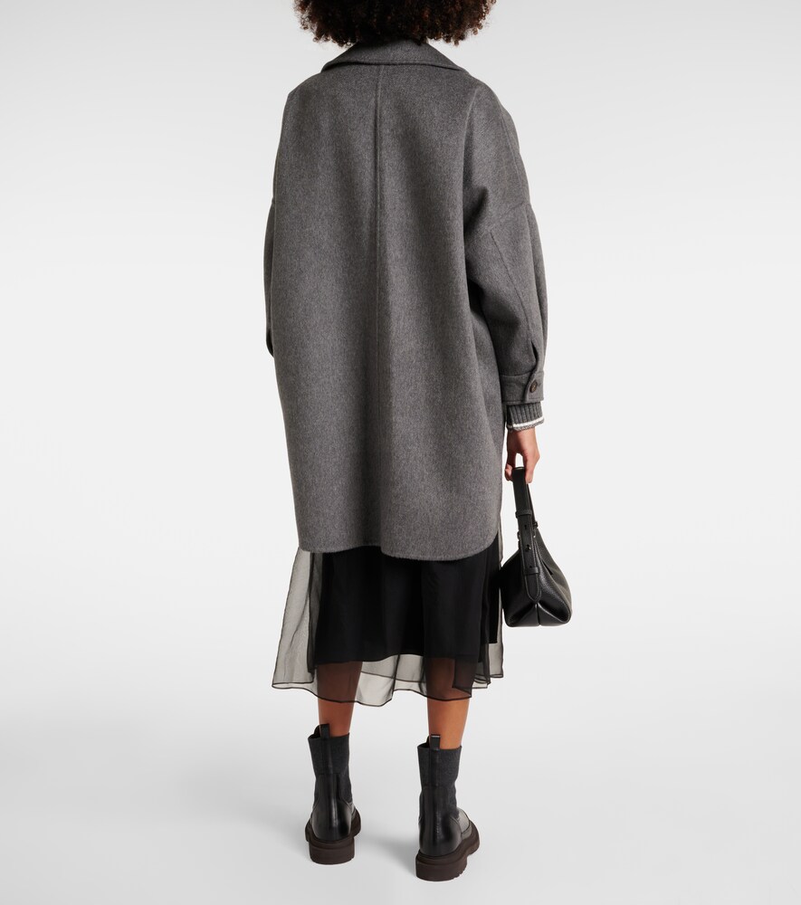  Brunello Cucinelli Brunello Cucinelli Oversized Cashmere Car Coat 