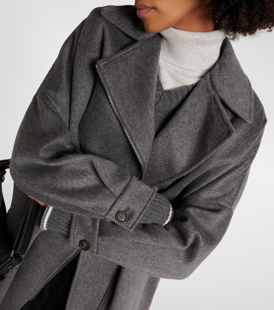  Brunello Cucinelli Brunello Cucinelli Oversized Cashmere Car Coat 
