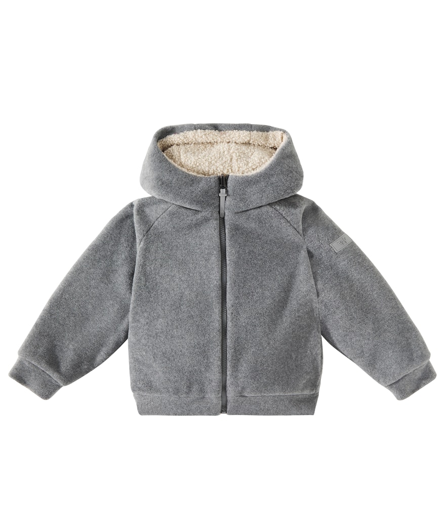 Il Gufo Faux Fur Jacket In Grey