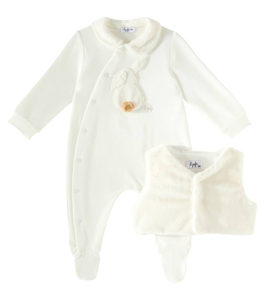 Il Gufo Baby playsuit and vest set