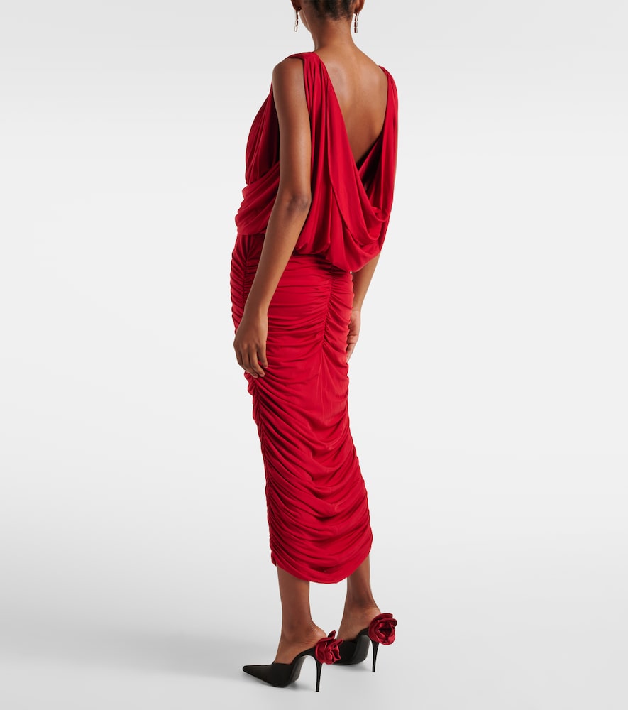  Magda Butrym Magda Butrym Ruched Draped Midi Dress 