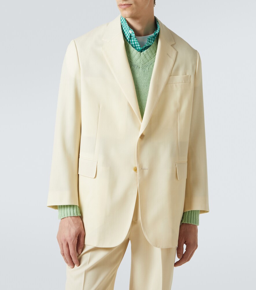  Auralee Auralee Blazer De Lana Y Mohair 