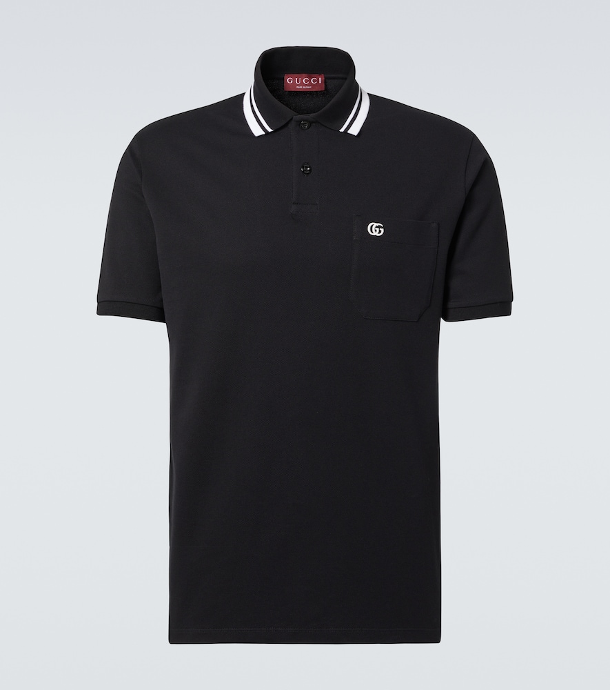 GG Web cotton-blend polo shirt