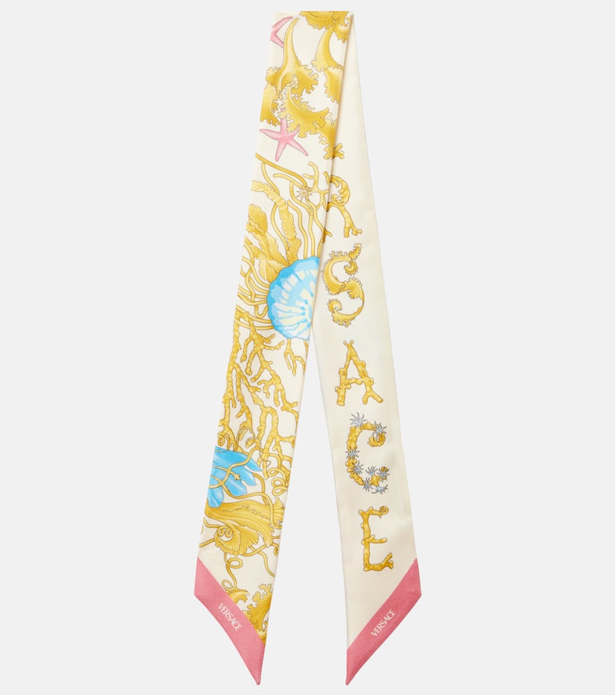 Underwater Barocco silk scarf