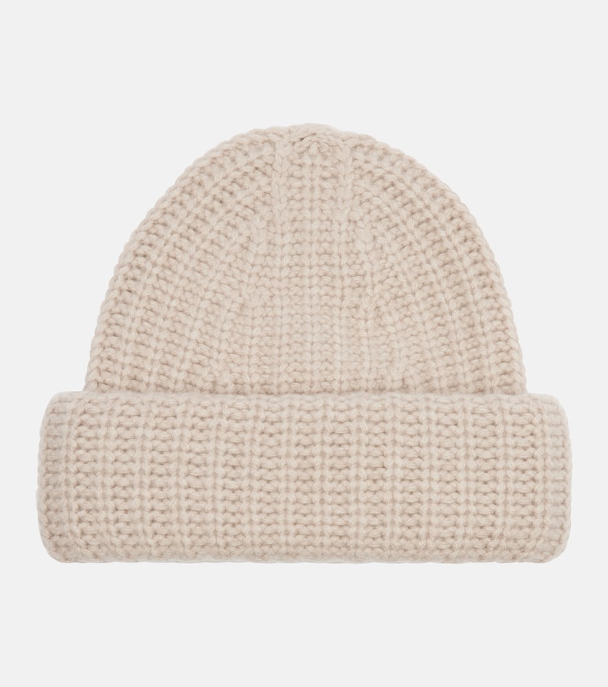 Lisa Yang Beatris Ribbed-knit Cashmere Beanie In Sand