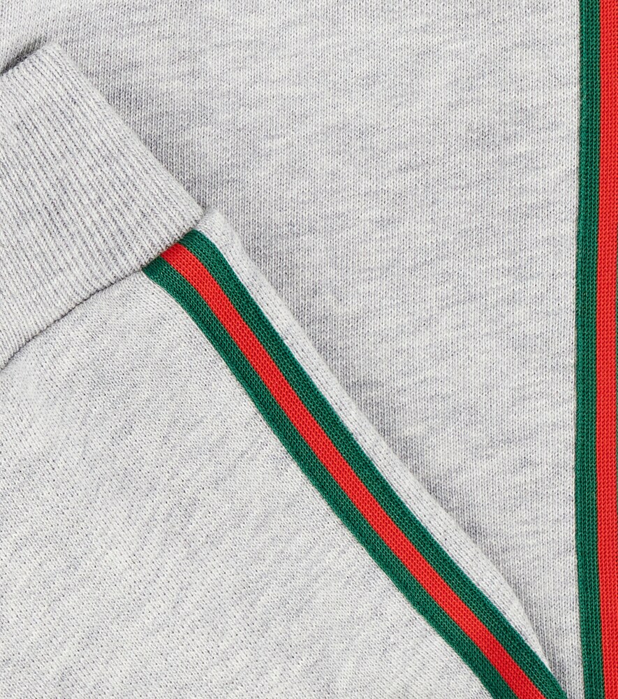  Gucci Kids Gucci Kids Baby Web Stripe Cotton Fleece Sweatpants 