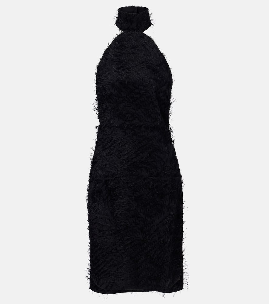 Courrèges Illusion Circle halterneck minidress