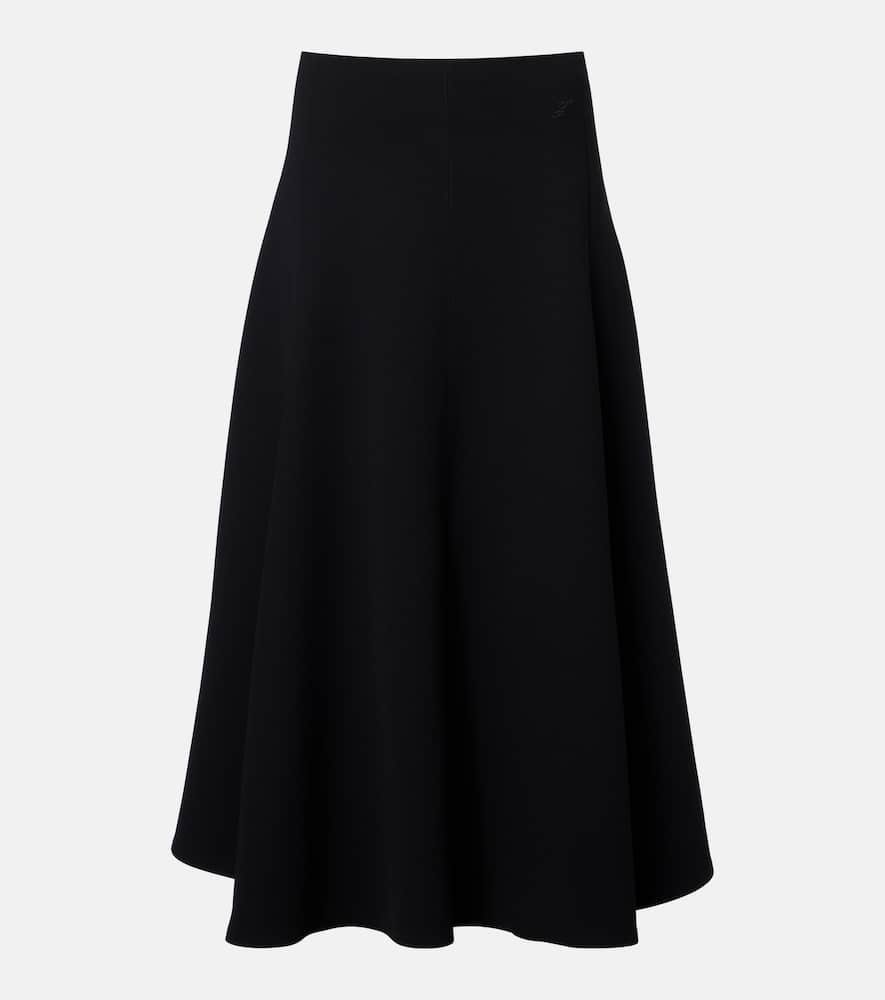 Jacquemus Flared Maxi Skirt In Black