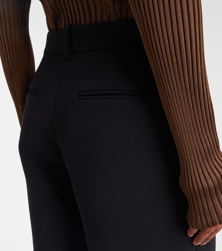 Khaite August High-rise Wide-leg Pants In Black