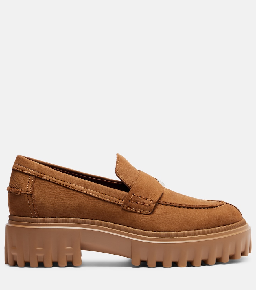  Hogan Hogan H700 Leather Platform Loafers 
