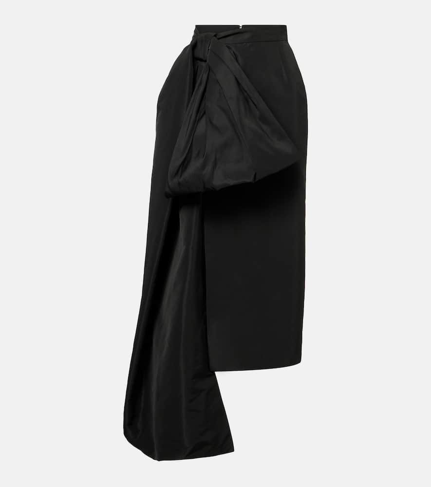 Givenchy Maxirock Aus Taft In Black