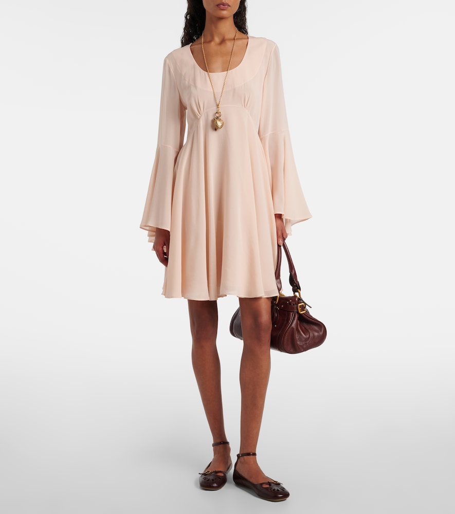  Chloe Chloé Minikleid Aus Seiden-georgette 