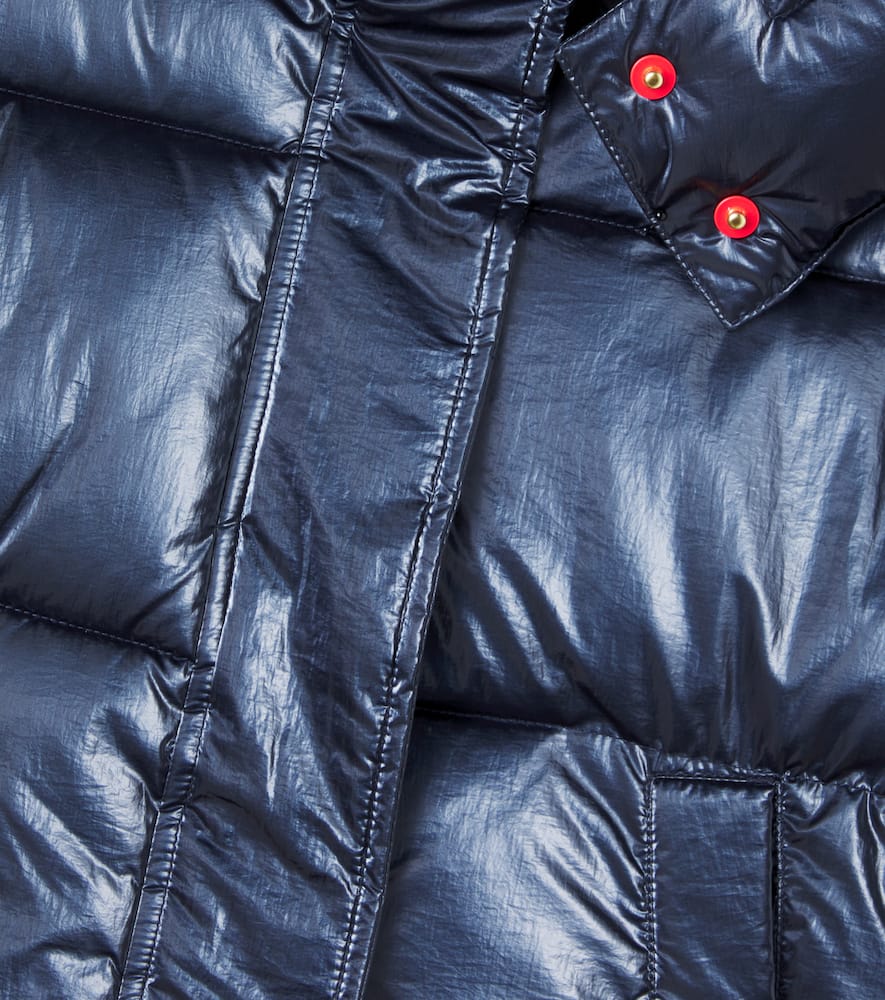 Scotch & Soda Hooded Puffer Jacket In Blue
