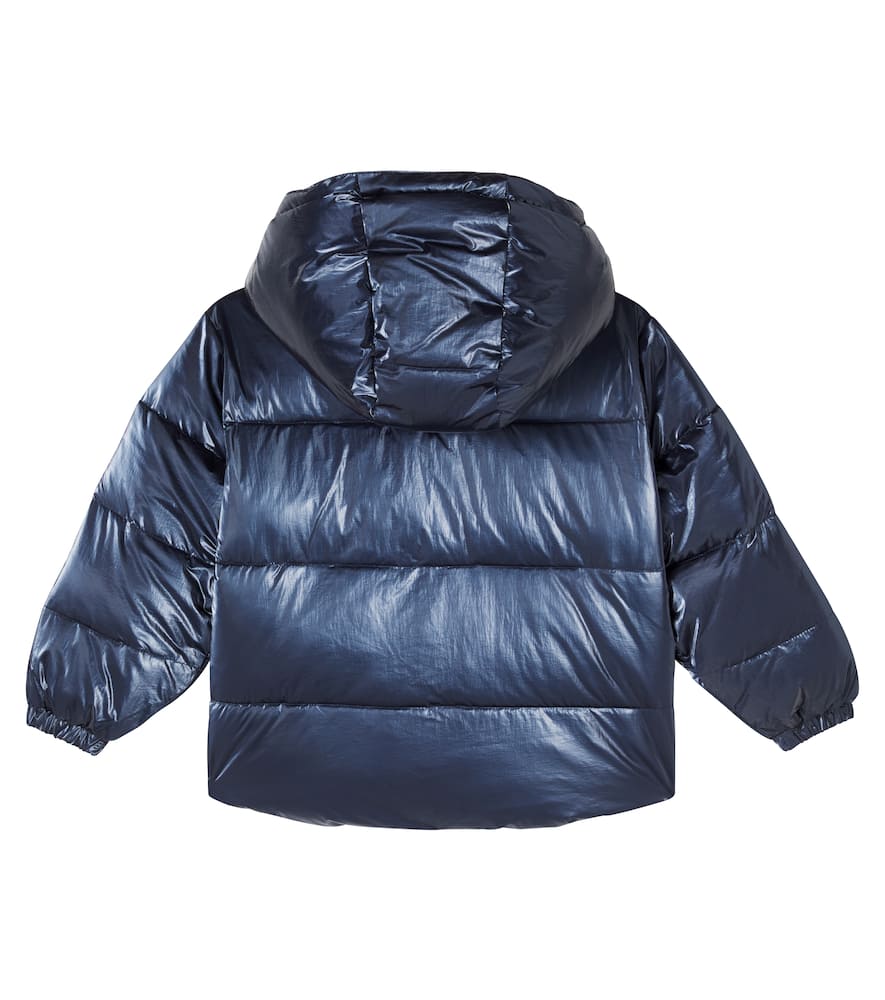 Scotch & Soda Hooded Puffer Jacket In Blue