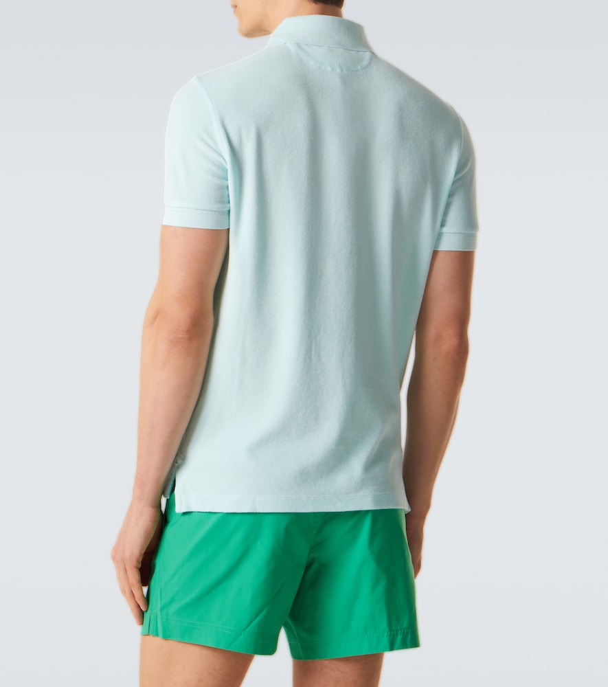 Cotton-Blend Terry Polo Shirt