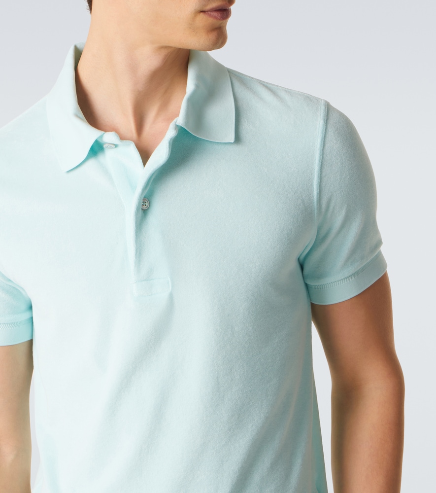Cotton-Blend Terry Polo Shirt