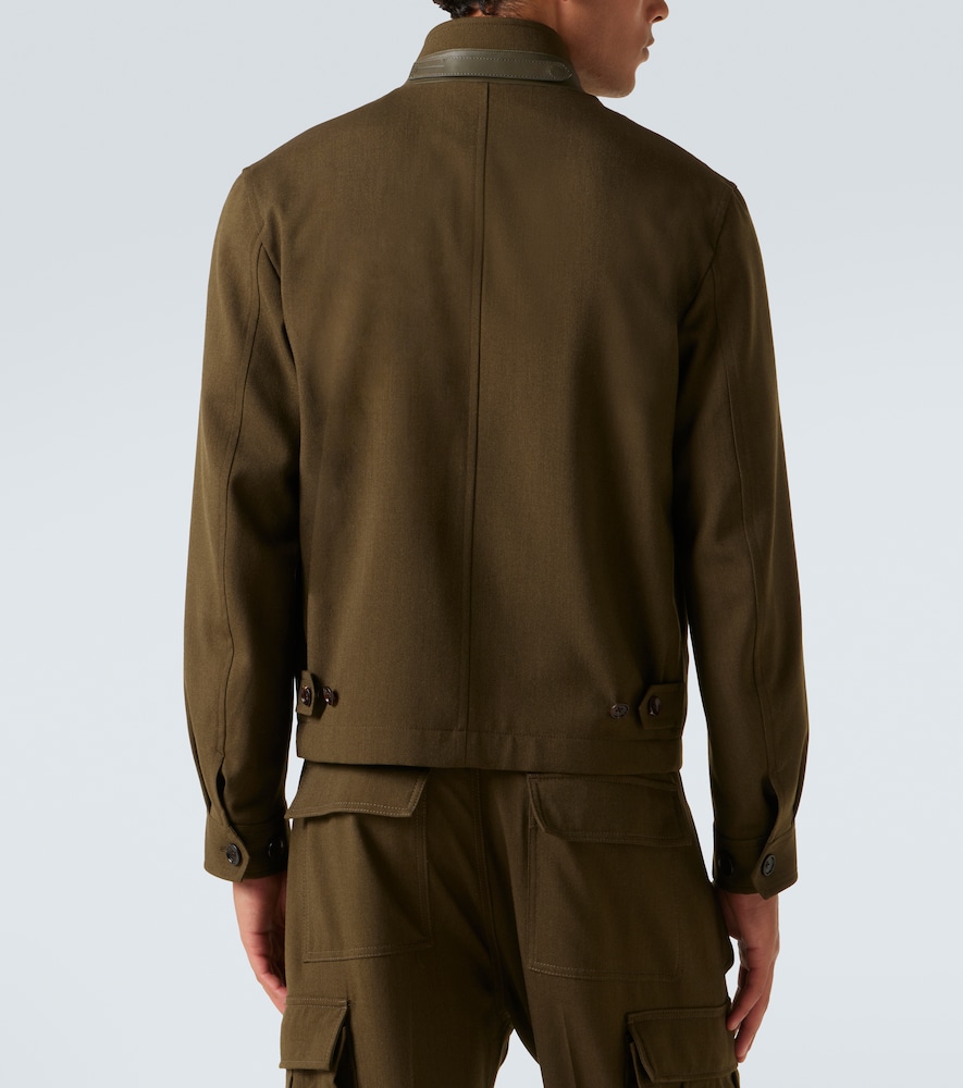  Tom Ford Tom Ford Wool, Cashmere, And Silk Blouson Jacket 