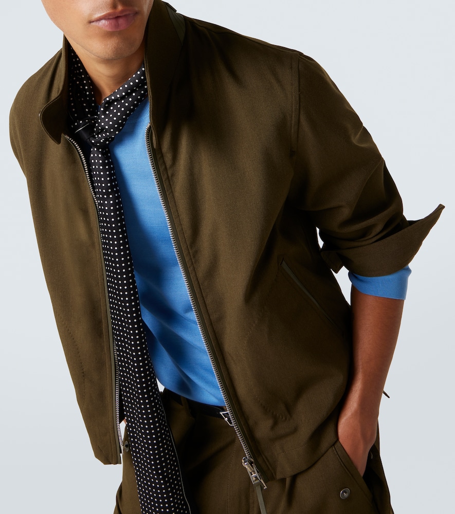  Tom Ford Tom Ford Wool, Cashmere, And Silk Blouson Jacket 