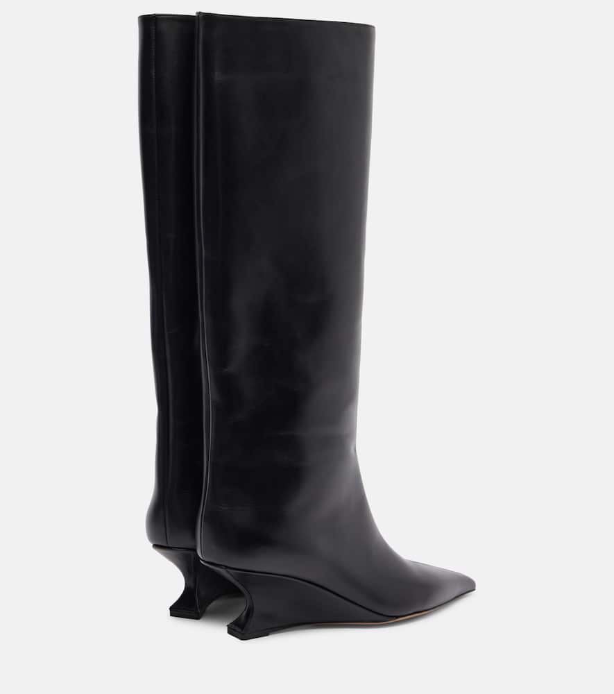 Paris Texas 65mm Pointed-toe Sculpted-heel Boots In Black