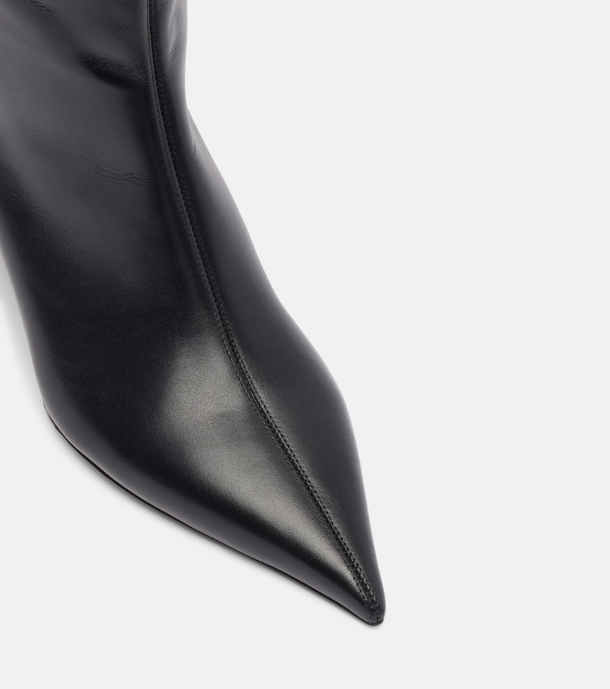 Paris Texas 65mm Pointed-toe Sculpted-heel Boots In Black
