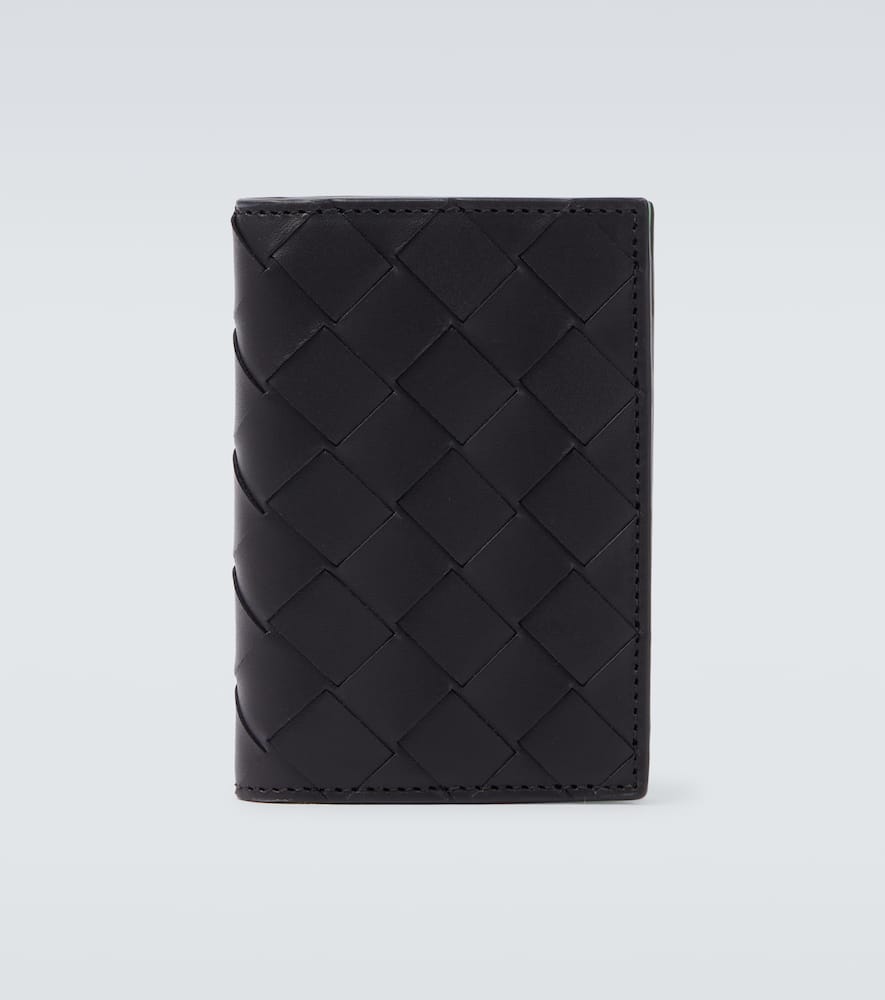 Bottega Veneta Intrecciato Leather Wallet In Black