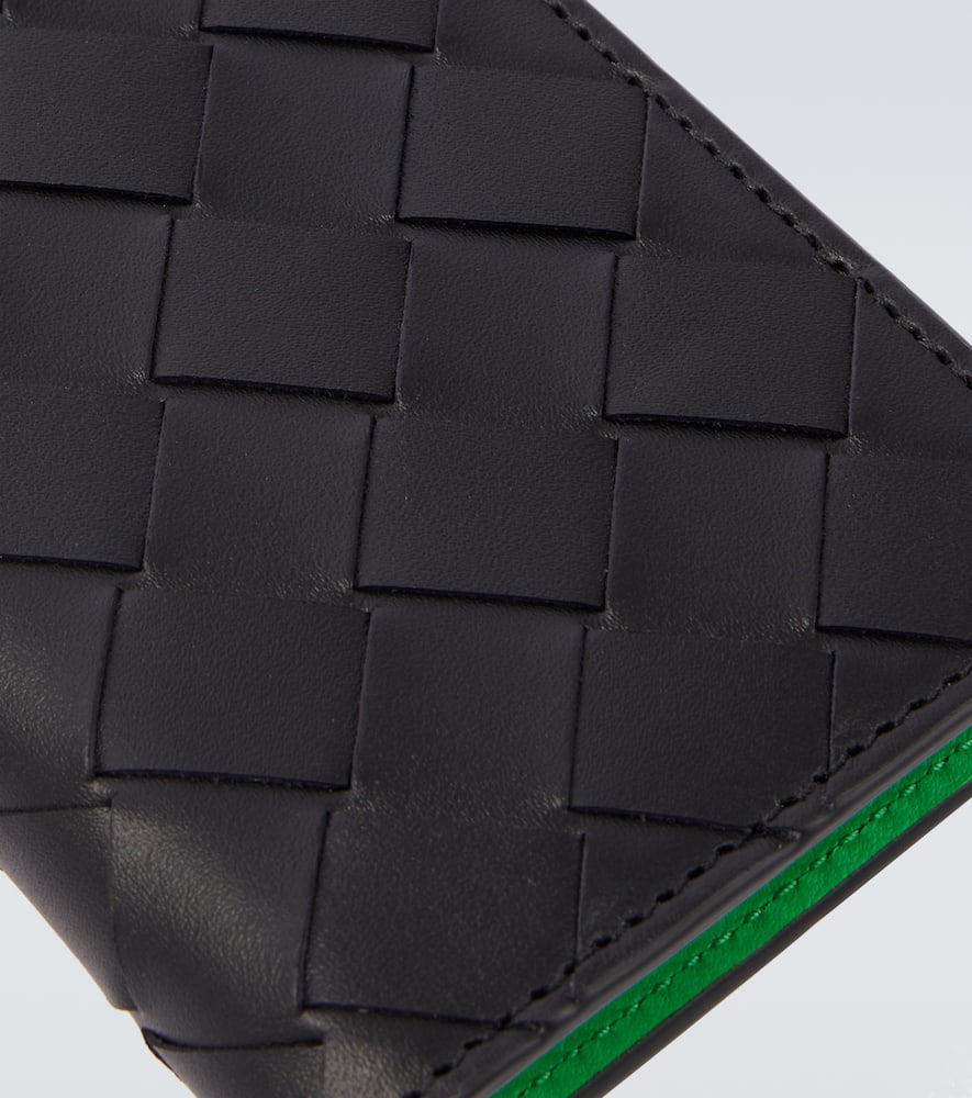 Bottega Veneta Intrecciato Leather Wallet In Black