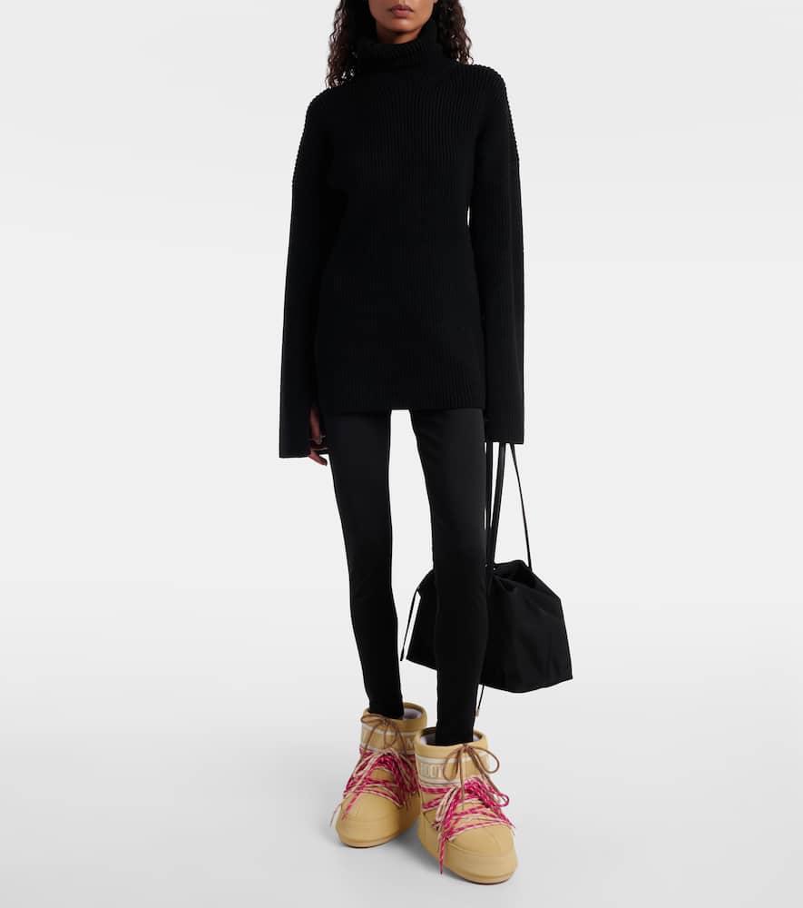 Moon Boot Icon Suede Ankle Boots In Yellow