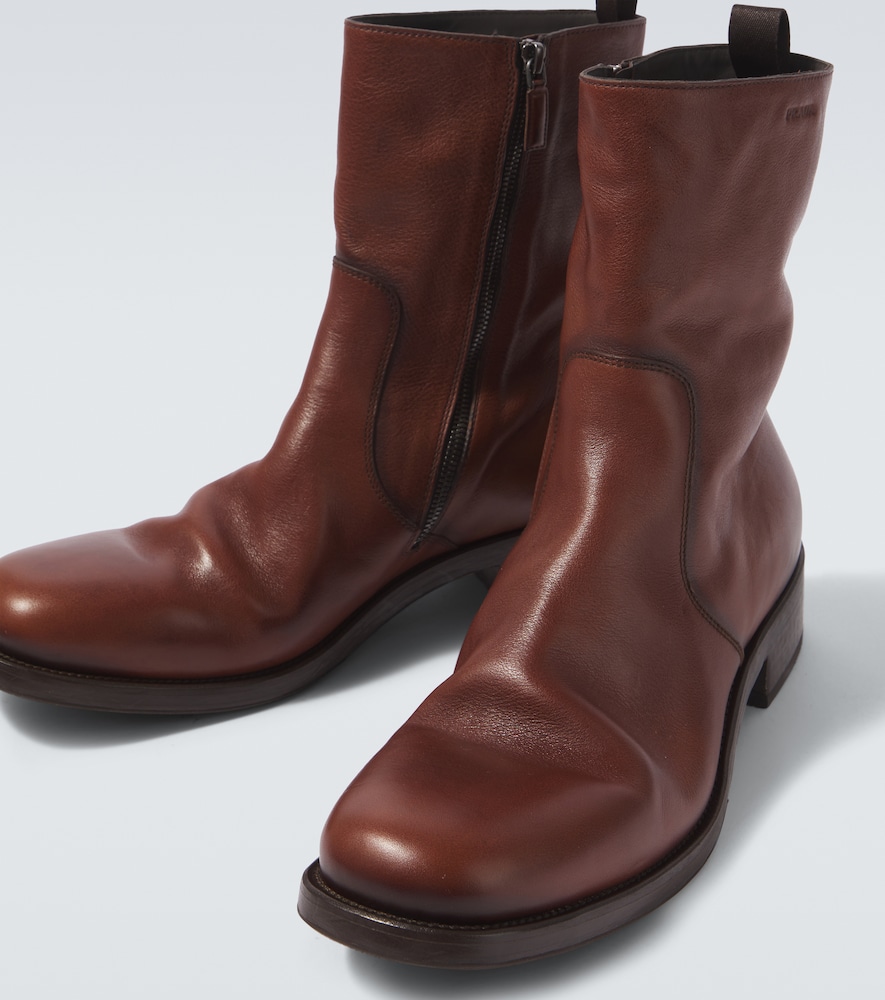  Prada Prada Ankle Boots Aus Leder 
