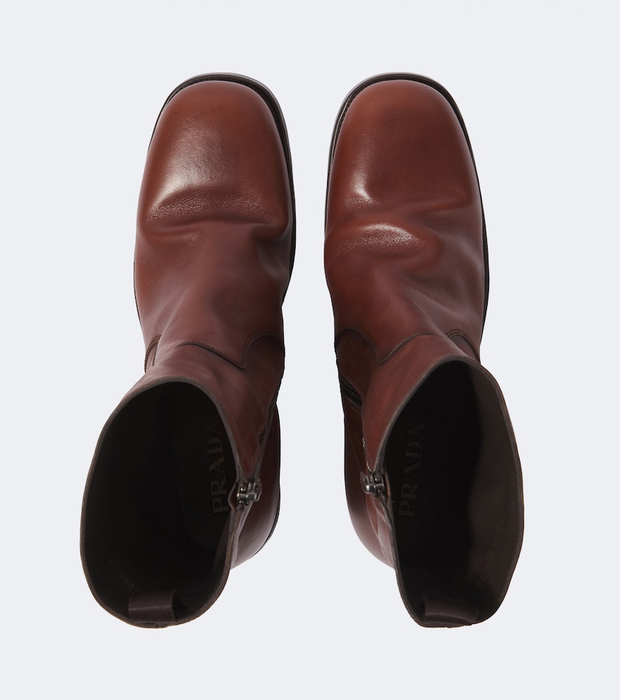  Prada Prada Ankle Boots Aus Leder 