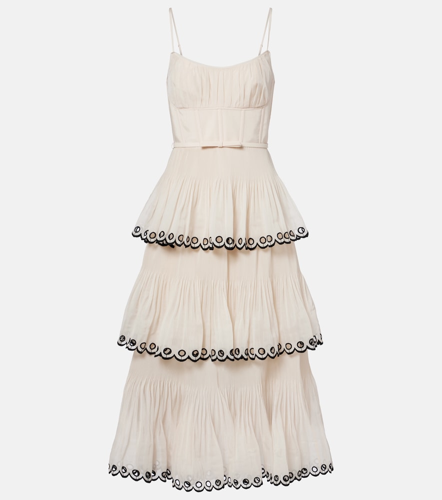 Zimmermann Embroidered bustier dress