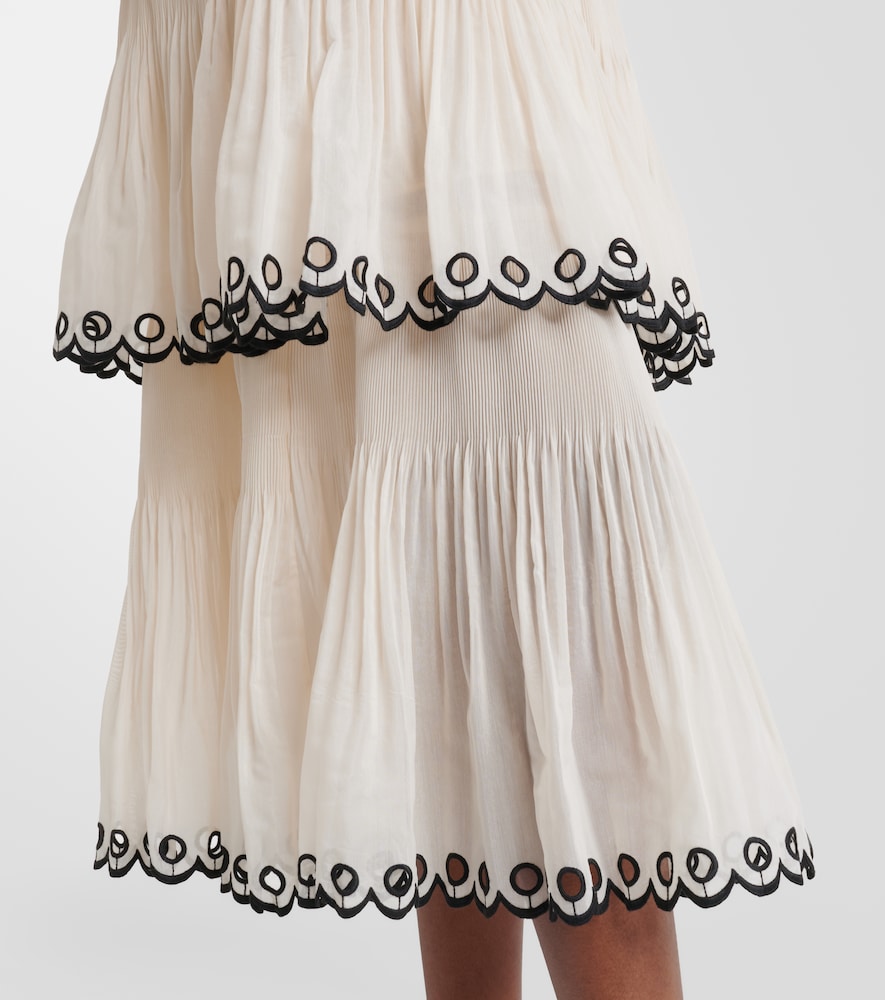  Zimmermann Zimmermann Abito Midi Con Ricamo 