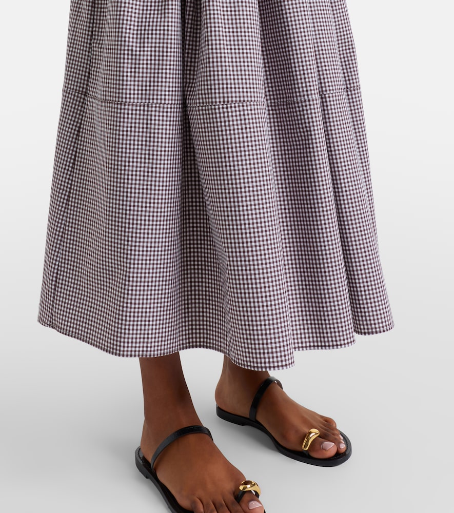 Solinas Gingham Cotton-Blend Midi