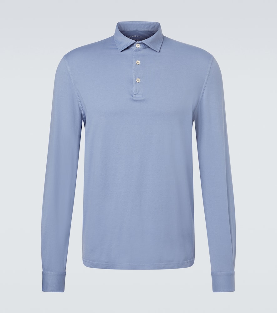Fedeli Zero cotton jersey polo shirt