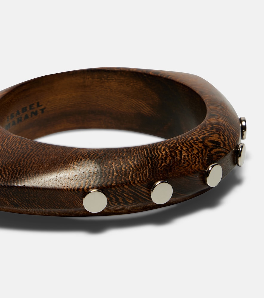  Isabel Marant Isabel Marant Layla Studded Wood Bangle 