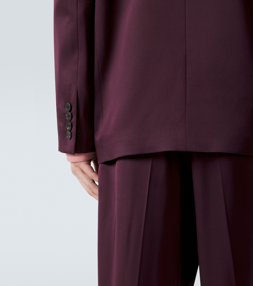 Saint Laurent Saint Laurent Silk Satin Suit Jacket 