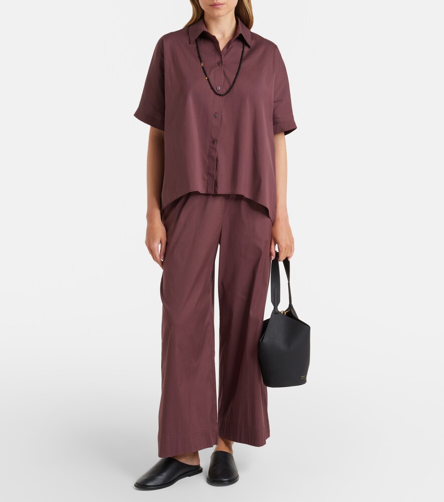 Max Mara Pece cotton-blend wide-leg pants