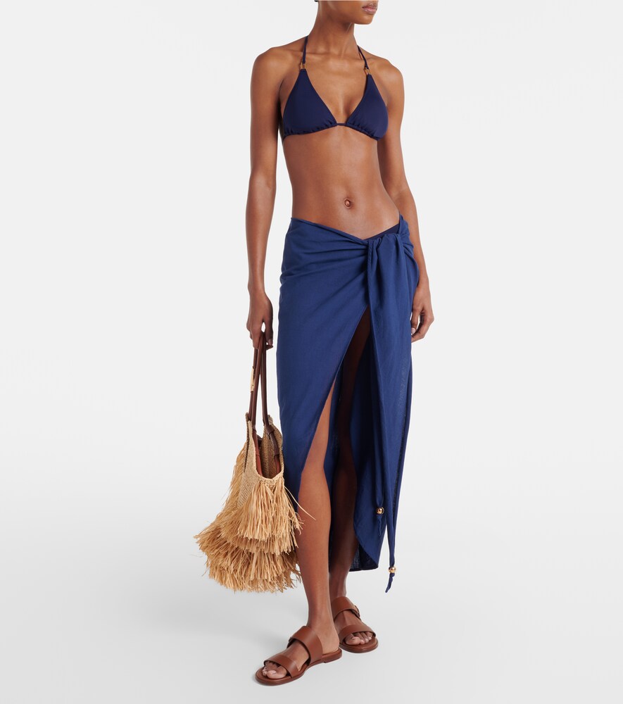 Melissa Odabash Winnie CR cotton and linen beach cover-up