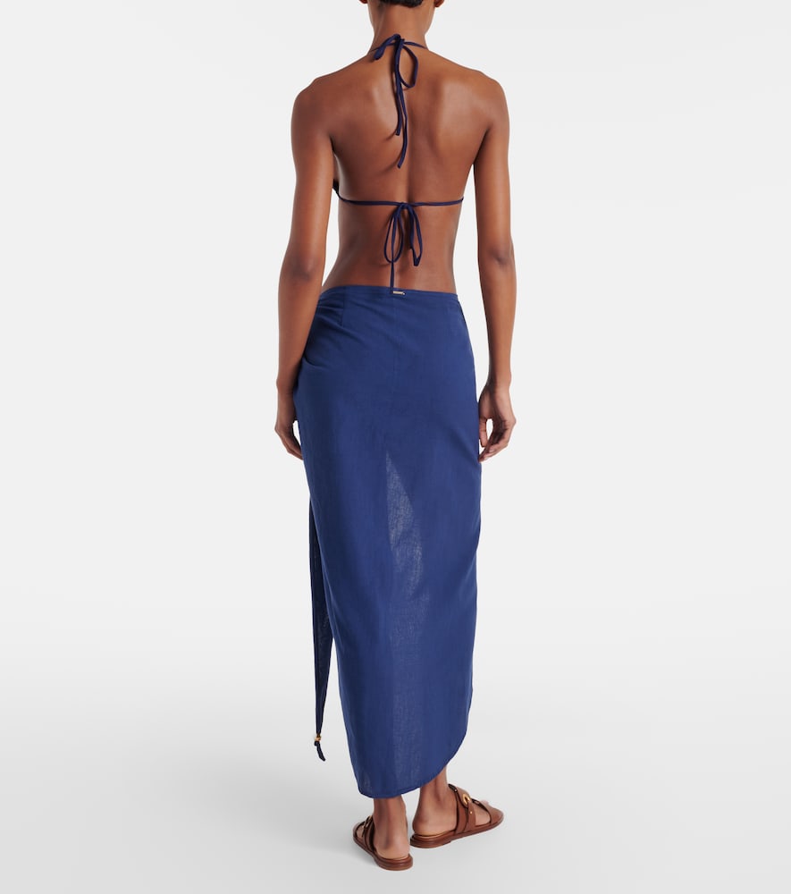  Melissa Odabash Melissa Odabash Pareo Winnie Cr Aus Baumwolle Und Leinen 