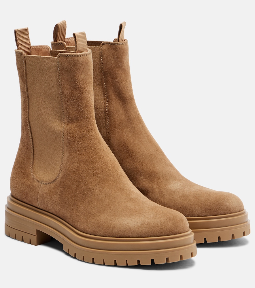 Gianvito Rossi Chester suede Chelsea boots