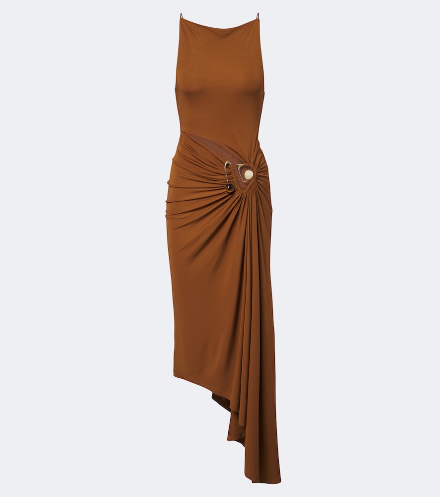 Midikleid Veer Spiral mit Kristallen